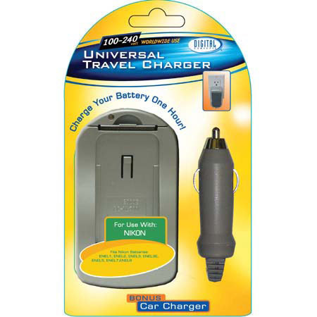Digital Concepts CH-3450 Univ Travel AC/DC Chrgr f/ Nik