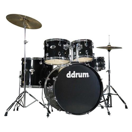 Ddrum D2 5-Piece Complete Drum Set, Black