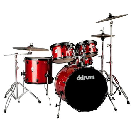 Ddrum Journeyman Gen.2 Player 5-Piece Drum Set, Red Sparkle