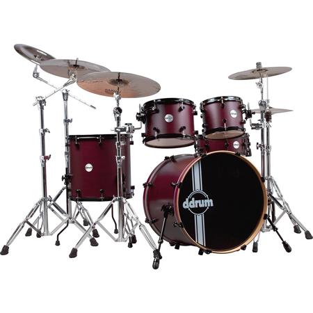 Ddrum Reflex RSL 5-Piece Drum Shell Pack, Satin Wine Red Lacquer