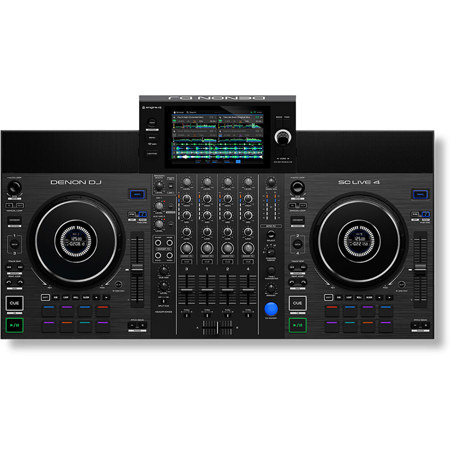Denon SC LIVE 4 4-Deck Standalone DJ System with Wi-Fi, Black
