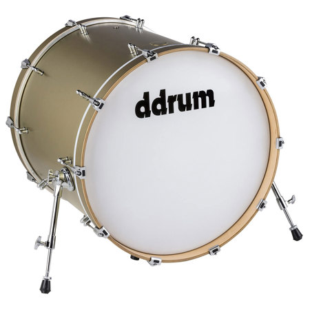 Ddrum Dios Maple 20x22" Bass Drum, Satin Gold