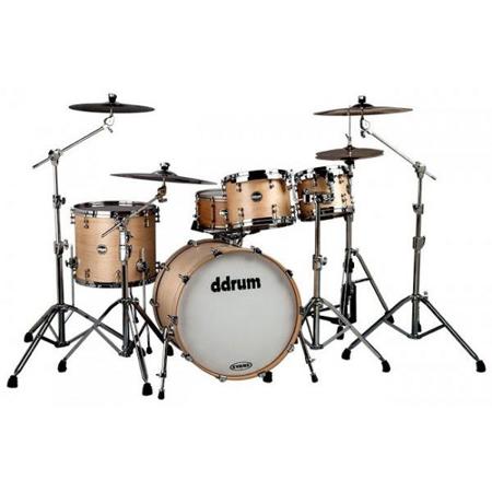 Ddrum USA Standard Maple 4-Piece Drum Set, Satin Natural