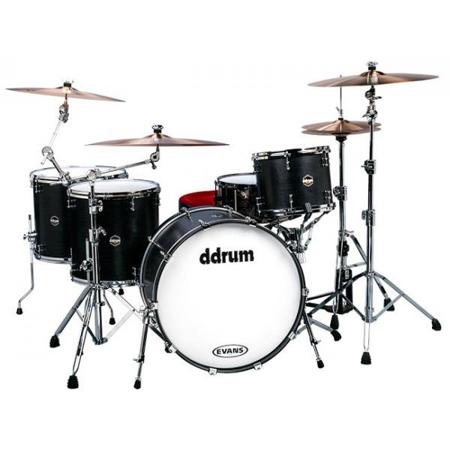 Ddrum Standard 424 USA Maple Drum Set, Satin Black