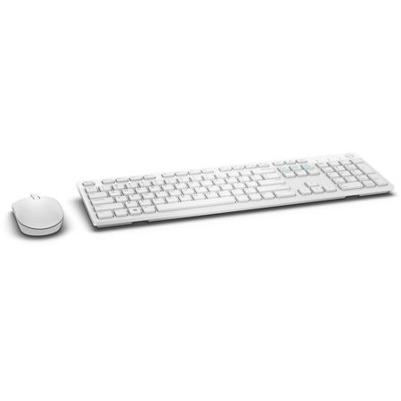 Dell KM636 Wireless Keyboard and Mouse, White