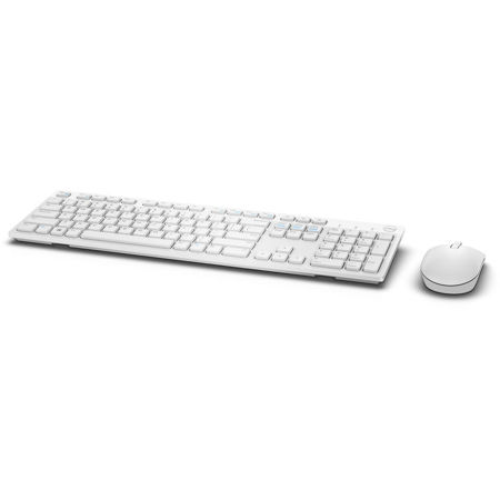 Dell KM636 Wireless Keyboard and Mouse, White