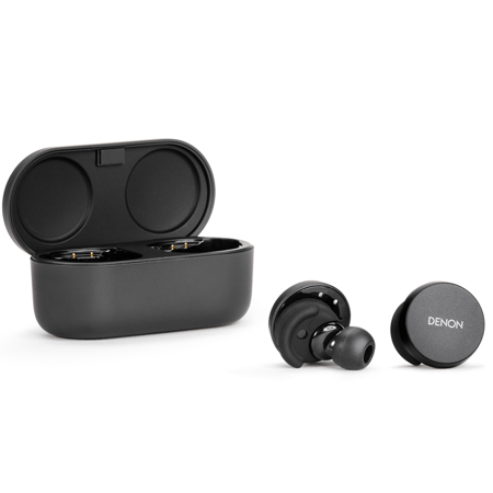 Denon PerL Pro True Wireless Adaptive Noise Cancelling Earbuds, Black