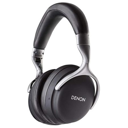 Denon AH-GC25W Over-Ear Wireless Headphones, Dual Mic & aptX HD Bluetooth, Black