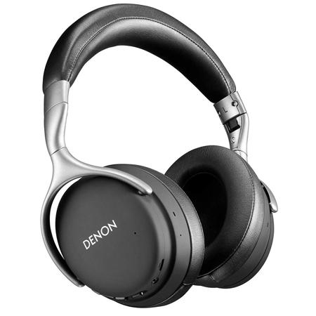 Denon AH-GC30 Over-Ear Wireless Headphones, Dual Mic & aptX HD Bluetooth, Black