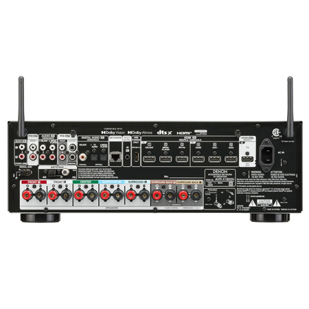Denon AVR-X1800H 80W 7.2-Channel 8K Network AV Receiver with HEOS