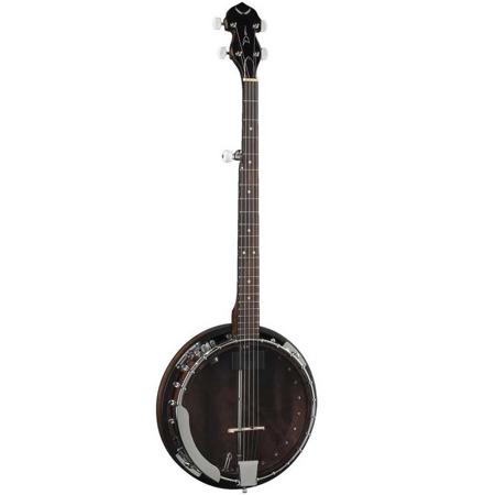 Dean Backwoods 2 5 String Acoustic Electric Banjo with Pickup Gloss Natural BW2E