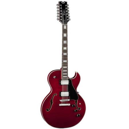 Dean Colt Flame Maple Top 12-String Electric Guitar, Gloss, Scary Cherry