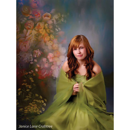 Denny Manufacturing 5'x7' Water Flowers Freedom Cloth Backdrop