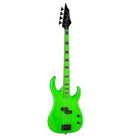 Dean Custom Zone Passive Electric Bass Guitar, Maple Fretboard, Nuclear Green