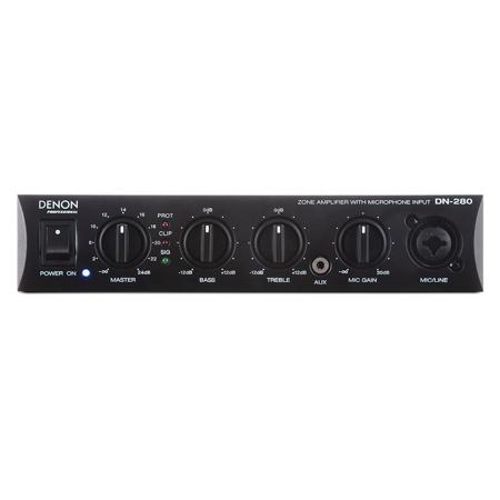 Denon Pro DN-280 Class D 100W Zone Amplifier with Microphone Input