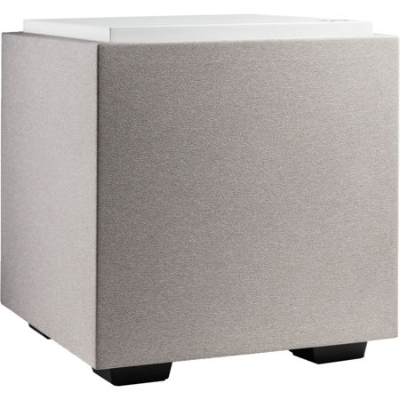 Definitive Technology Descend Series DN8 8" 500W Subwoofer with Dual Bass Radiators, Glacier White
