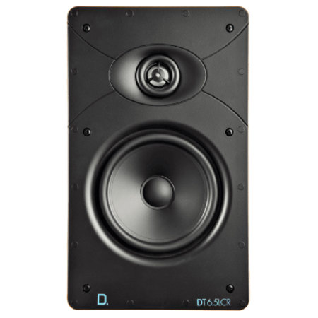 Definitive Technology DT Custom Install Series DT6.5LCR Rectangle 6.5" 2-Way In-Wall L/C/R Speaker, White