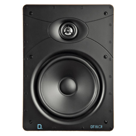 Definitive Technology DT Custom Install Series DT8LCR Rectangle 8" 2-Way In-Wall L/C/R Speaker, White