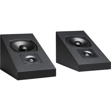 Dymension Series DM95 2-Way On-Wall Surround Speaker, Pair, Black