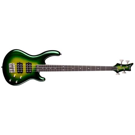 Dean Edge 3 Electric Bass Guitar, Electric Green Metallic Burst