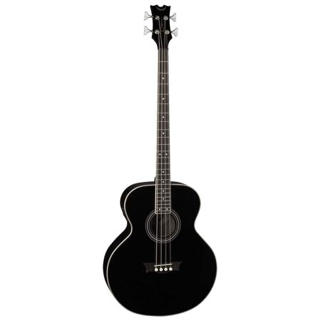 Dean Acoustic Electric Bass Guitar, Rosewood Fretboard, Classic Black