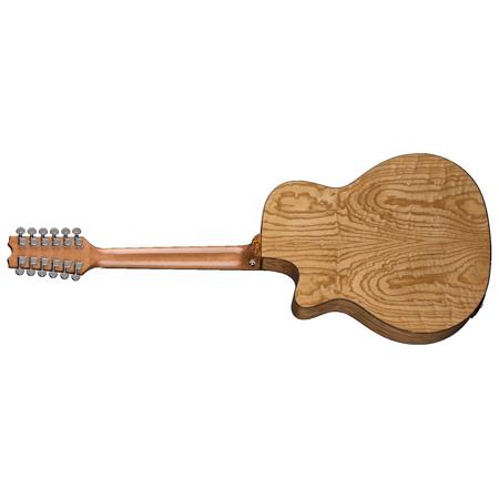 Dean Exotica Quilt Ash AE 12 String Guitar, Rosewood, Glossy Natural