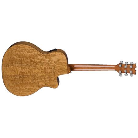Dean Exotica Quilt Ash AE Left-Handed Guitar, Rosewood, Glossy