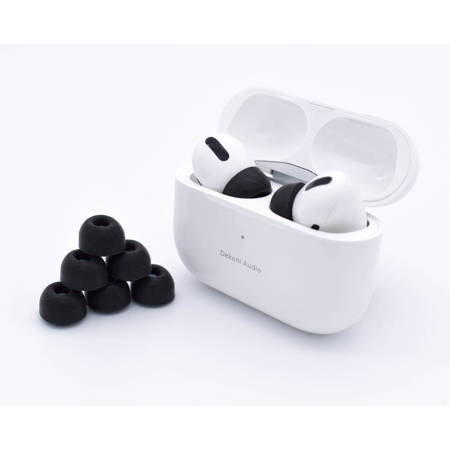 Dekoni Audio Memory Foam Earphone Tips for Apple Airpods Pro, Medium, 3-Pack