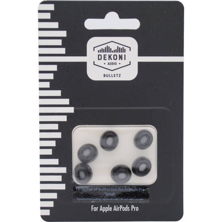 Dekoni Audio Premium Memory Foam Earphone Tips for Apple Airpods Pro, Small, 3-Pack