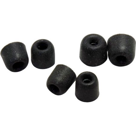Dekoni Audio 4.9mm Premium Memory Foam Isolation Tip for Mercury Earphone, Small, 3 Pack, Black