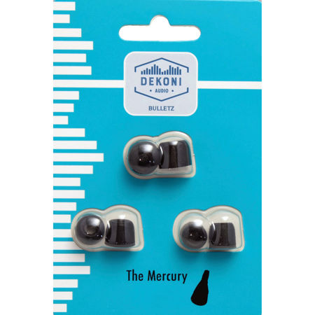 Dekoni Audio 4.9mm Memory Foam Tip for Mercury Earphone, Small, 3 Pack, Black