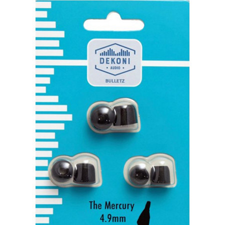 Dekoni Audio The Mercury Premium Memory Foam Isolation Earphone Tips, 3-Pack