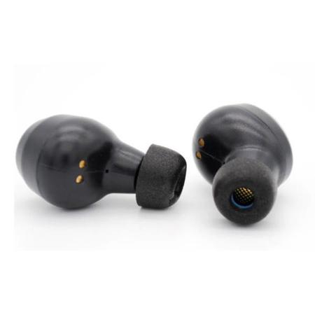 Dekoni Audio 4.9mm Premium Memory Foam Isolation Tip for True Wireless Earphone, Medium, 3 Pack, Black