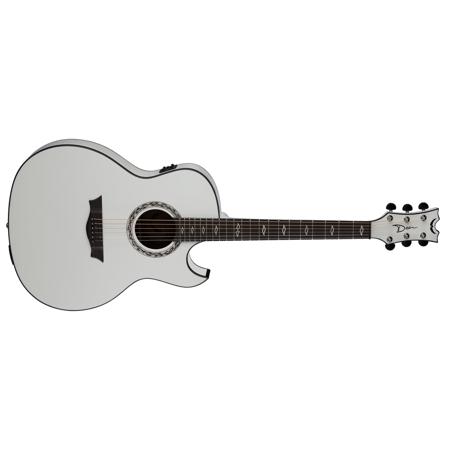 Dean Exhibition Ultra Semi-Acoustic Guitar with USB, Classic White