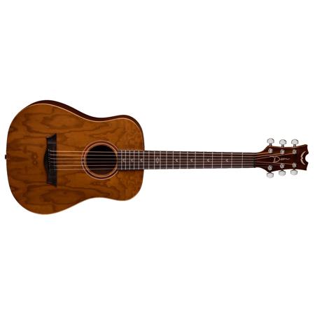 Dean Flight Bubinga Travel Acoustic Guitar with Gigbag Satin Natural FLY BUB