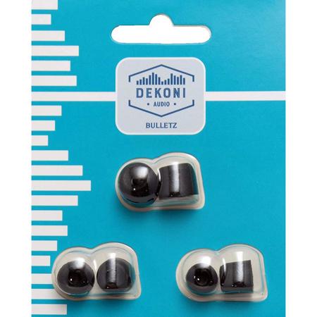 Dekoni Audio The Gemini 3mm Premium Memory Foam Isolation Earphone Tips, 3 Pack (Small/Medium/Large)