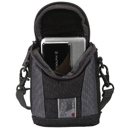 Delsey GOPIX 5BG,Ex Sml Belt Pouch f/Digi Gadgts,Bk/Gry
