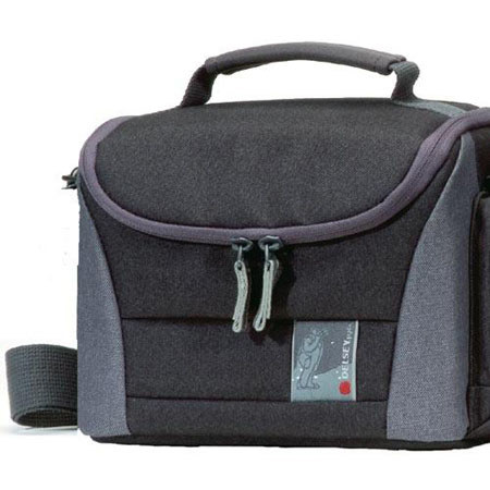 Delsey GOPIX 70BG, Compact Case f/Binoc/P&S Cam,Blk&Gry