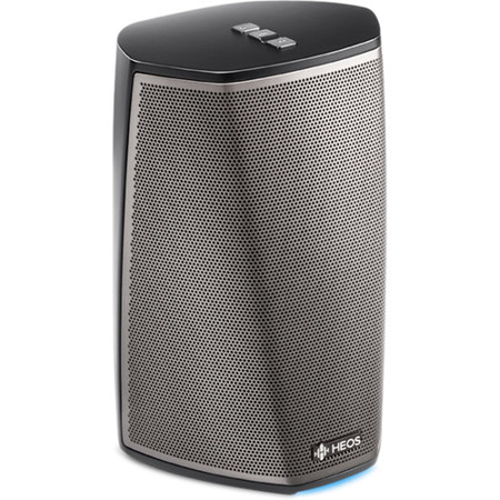 Denon HEOS 1 High Resolution Wireless Speaker, Series 2, Single, Black