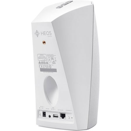 Denon HEOS 3 High Resolution Wireless Speaker, Series 2, Single, White