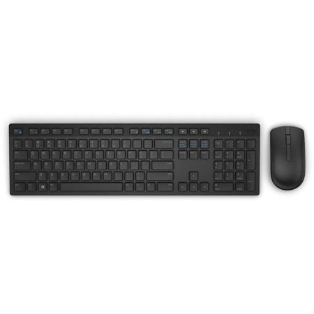Dell KM636 Wireless Keyboard and Mouse, Black