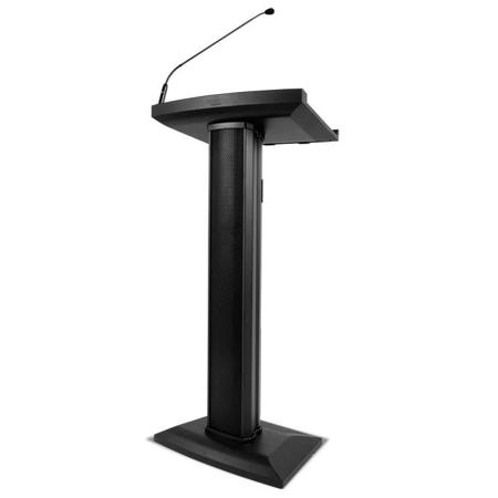 Denon Lectern Active Powered Podium with Built-in Speaker, 100W RMS Power, Black