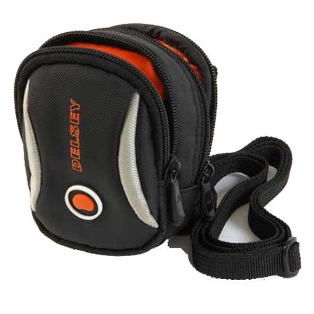 Delsey Rondo 10, Small Point-&-Shoot Camera Pouch - Black