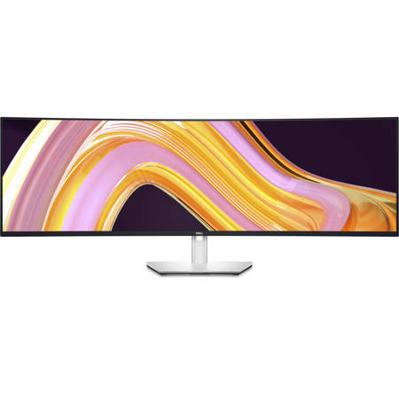 Dell UltraSharp U4924DW 49" 32:9 Dual QHD USB-C Hub Curved IPS Black LED Monitor, Silver