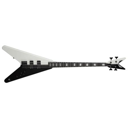 Dean Michael Schenker Standard V 4 String Electric Bass, Black & White