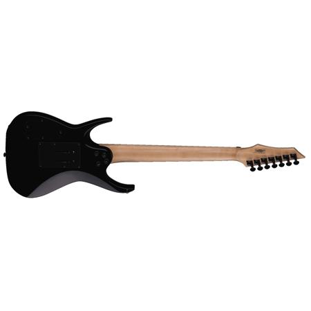 Dean Rusty Cooley 7 String Flame Top Electric Guitar, Trans Blue