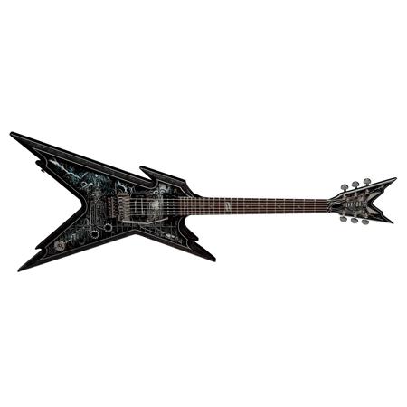 Dean Razorback Electric Guitar with Case, Cemetery Gates Graphic