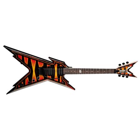 Dean Razorback Dimebag Electric Guitar with Lite Leer Case, Bumblebee Firefly
