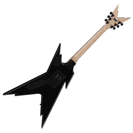 Dean Dimebag Razorback Floyd Electric Guitar, Classic Black with White Bevels