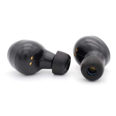 Dekoni Audio 4.9mm True Wireless Series Premium Memory Foam Isolation Earphone Tips, Black, Small